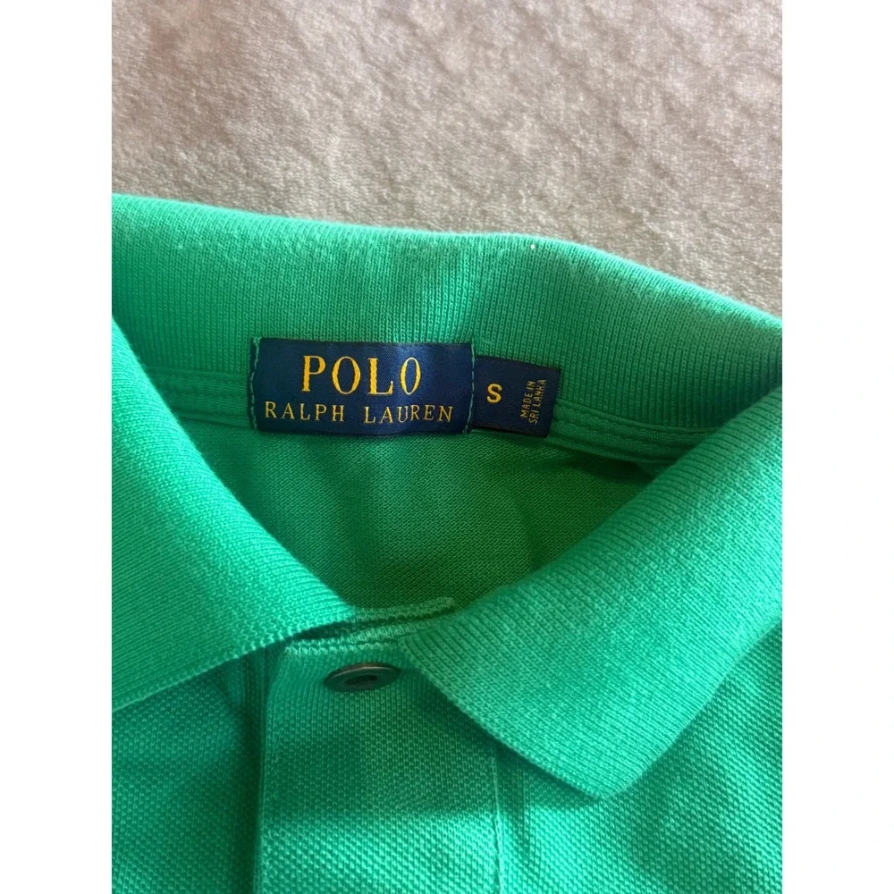 Polo Ralph Lauren Mens Green Nautical Flag Polo Shirt Short Sleeve Small S